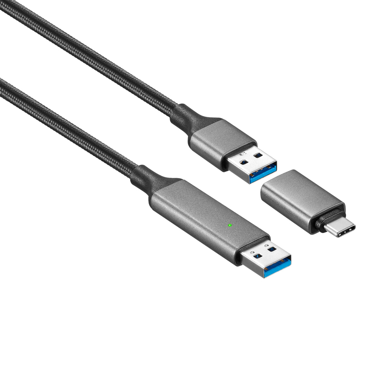 Insignia™ - 6 ft. USB 3.0 File Transfer Cable for Windows / Mac Computers - Black