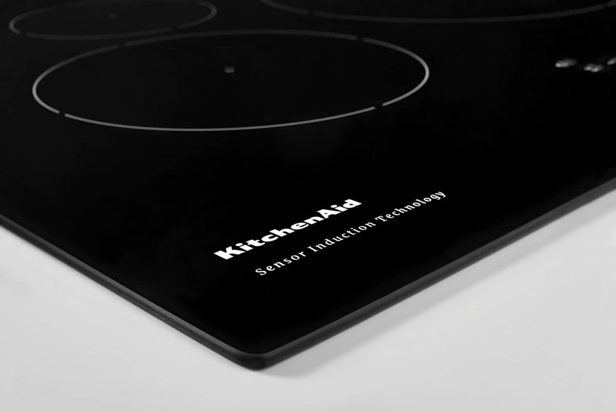 KitchenAid - 36 in. Wide 5 element Built-In Electric Induction Cooktop with Sensor Induction Technology - Black