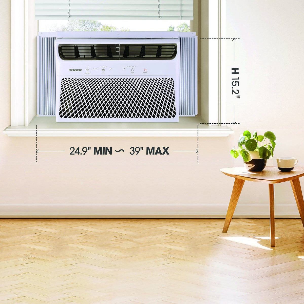 Hisense - 14,000 BTU Window Air Conditioner with ConnectLife App 700 Sq. Ft - White