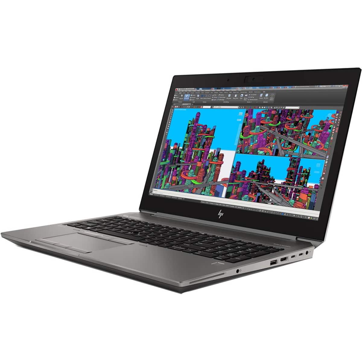HP - Refurbished Good - 15.6" 1920 x 1080 FHD - Intel 8th Gen Core i7-8850H with 32GB RAM - NVIDIA Quadro P1000 - 1TB SSD - Gray