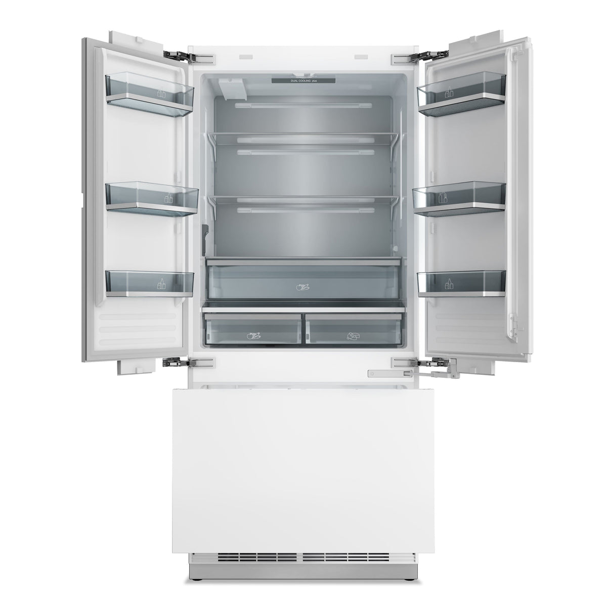 Thor Kitchen - 36 in. Wide 19.6-Cu. Ft. Built-In French Door Refrigerator - Stainless Steel