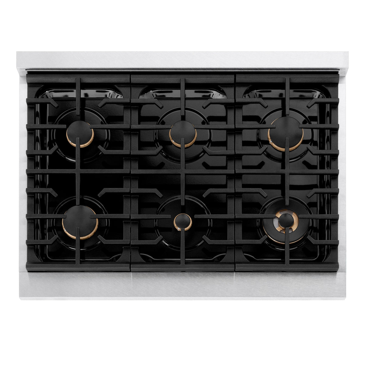 ZLINE - 36 in. Wide 6 Burner Paramount Gas Rangetop with  (SRTS-BR-36) - Stainless Steel