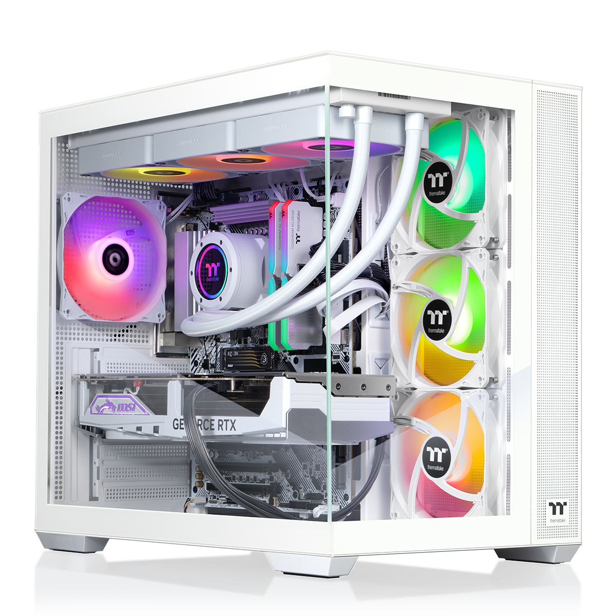 Thermaltake - LCGS View i1480S-380 Gaming Desktop Intel Core i9-14900KF 2025 - 32GB DDR5 NVIDIA GeForce RTX 5080, 1TB NVMe M.2 - White