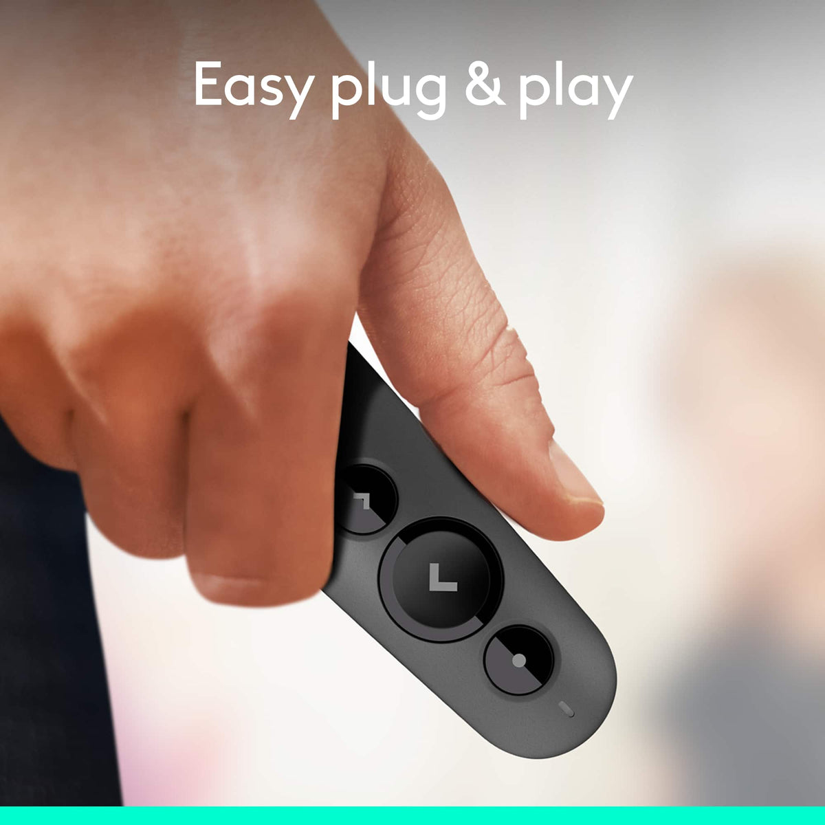 Logitech - R500s Presenter Bluetooth and USB Remote Control - Graphite