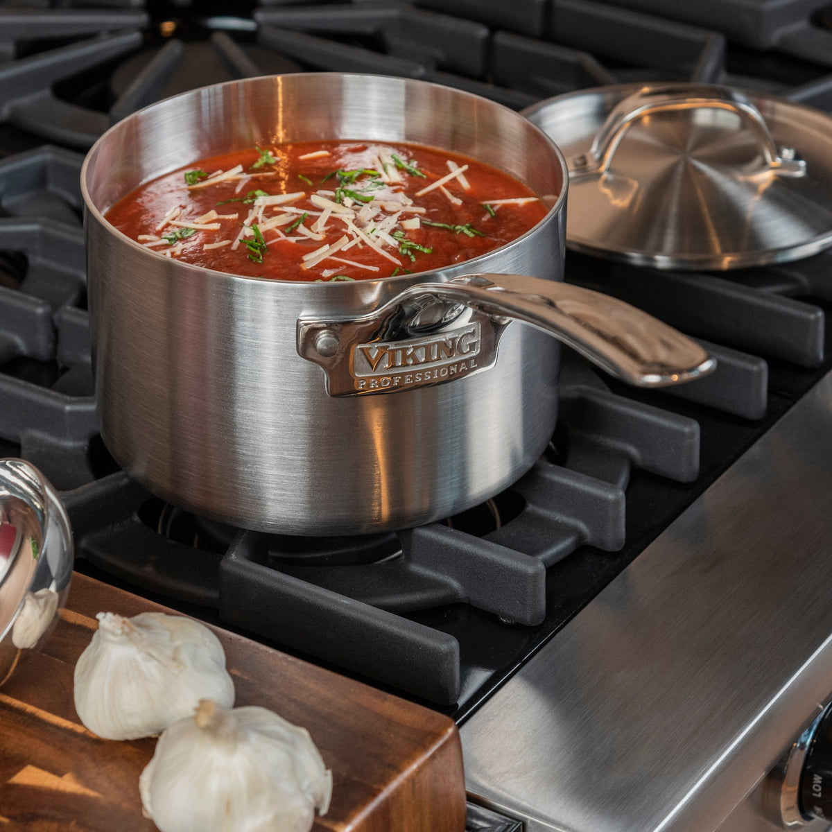 Viking - Professional 5 Ply, 10 Piece Cookware Set- Satin - Stainless Steel