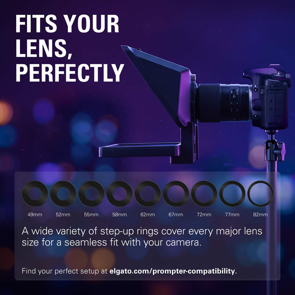 Elgato - Prompter - All-in-One Teleprompter with Built-in Screen - Black