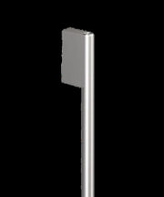 Fisher & Paykel - Round Silver Handle for Integrated French Door Refrigerator Freezer Compatible with F& P RS3684AUVE1 - Stainless Steel