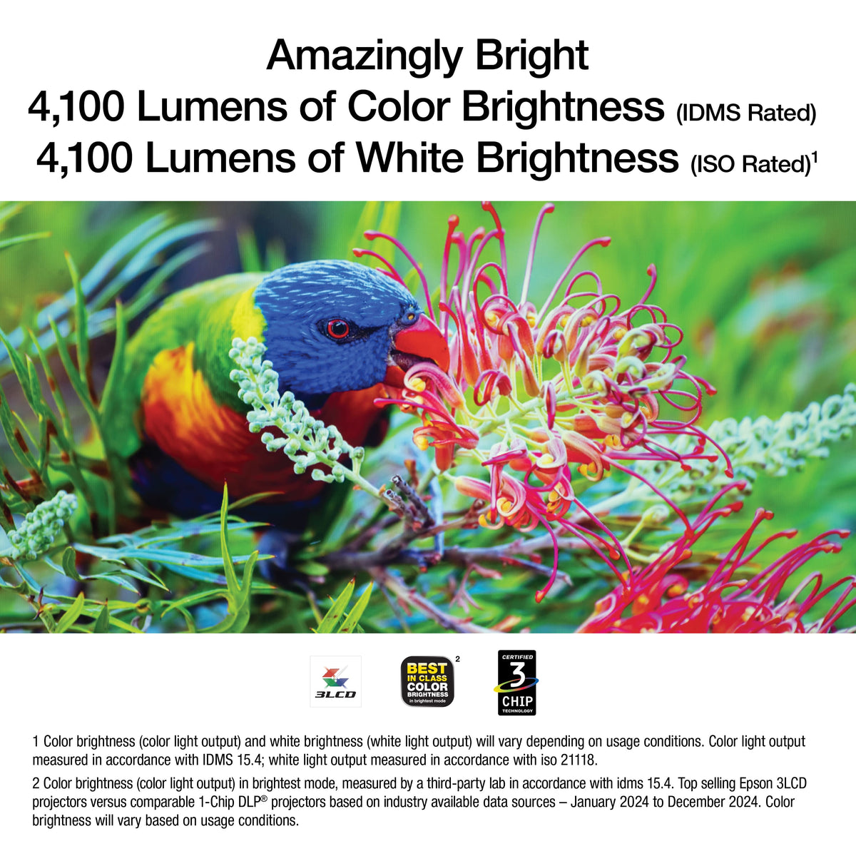 Epson - Pro EX9270 Projector, 4,600 Lumens of Color and White Brightness, 3LCD, Full HD 1080p, Wireless - Black
