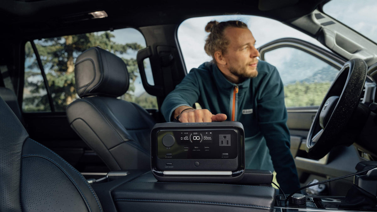 EcoFlow - River 3 Plus 268Wh Portable Power Station (268 Wh Capacity) - Black