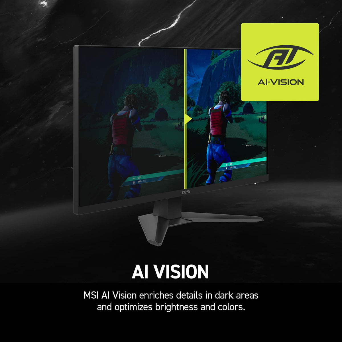 MSI - MAG 275CF X24 27" Rapid VA LCD Curved FHD 240Hz 0.5ms FreeSync Gaming Monitor with HDR ready (DIsplayPort, HDMI) - Black