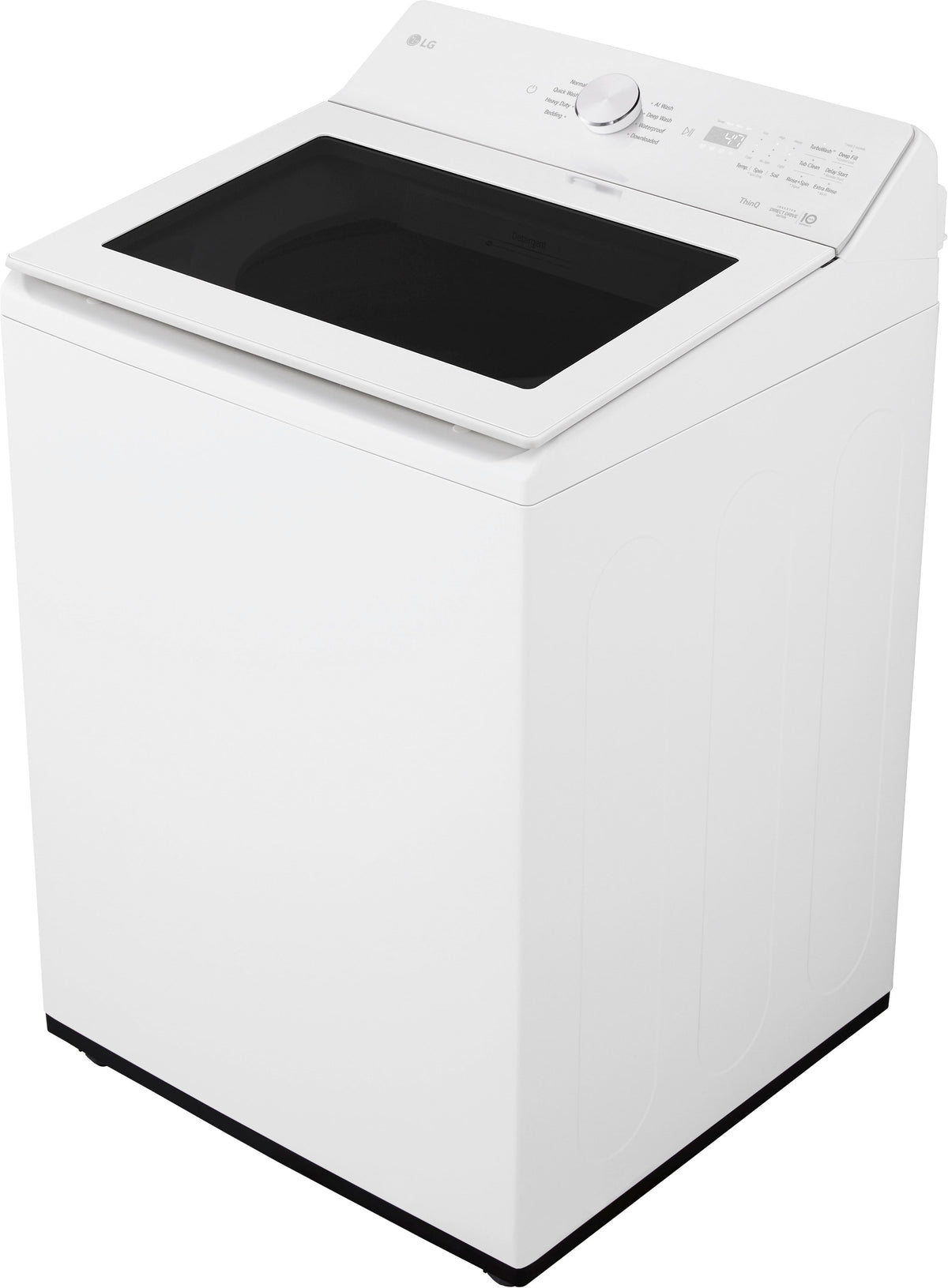 LG - 4.8 Cu. Ft. High-Efficiency Smart Top Load Washer with EasyUnload - Alpine White