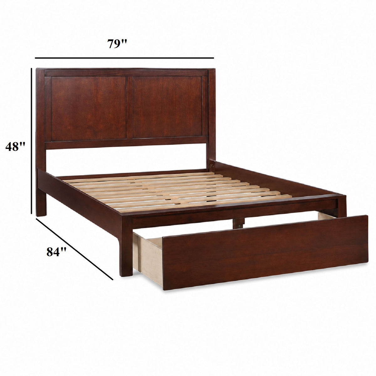 Cama con cabecero de 2 paneles