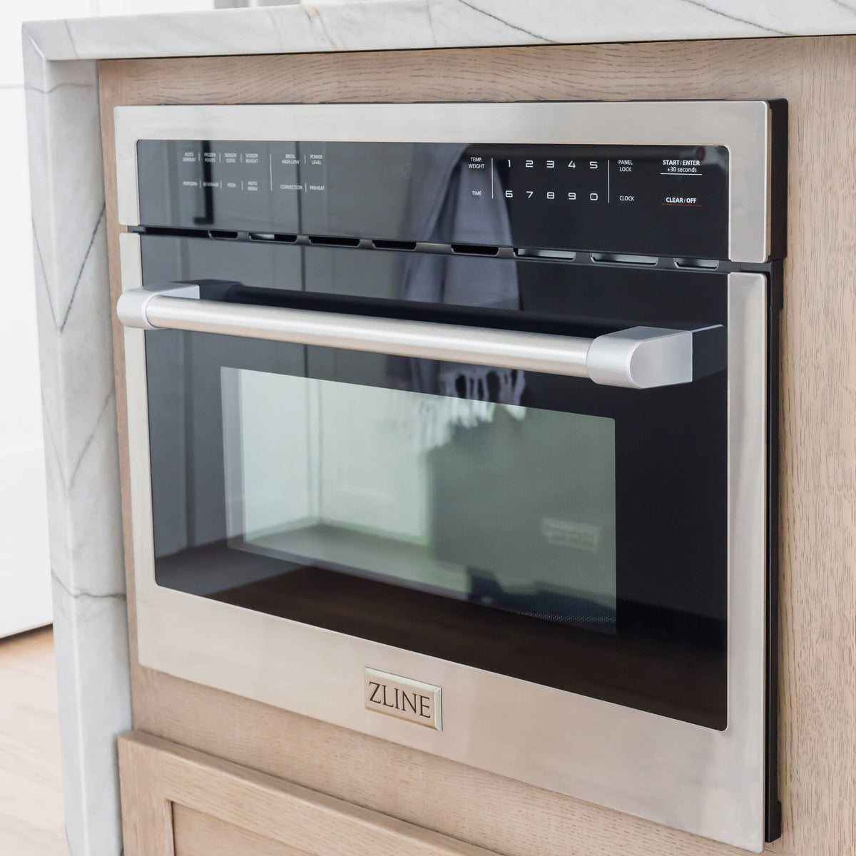 ZLINE - 24 in. 1.6 cu. ft. Built-in Convection Microwave Oven with Speed and Sensor Cooking - Stainless Steel