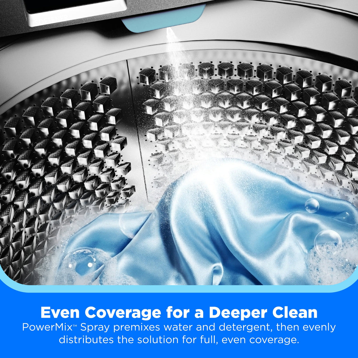 Midea - 4.4 Cu. Ft. Top Load Agitator Washer with PowerMix Spray - White
