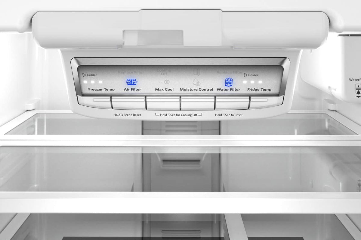 KitchenAid - 30 in. Wide 20 cu. ft. French Door Refrigerator with PrintShield Finish and Interior Dispense - Stainless Steel