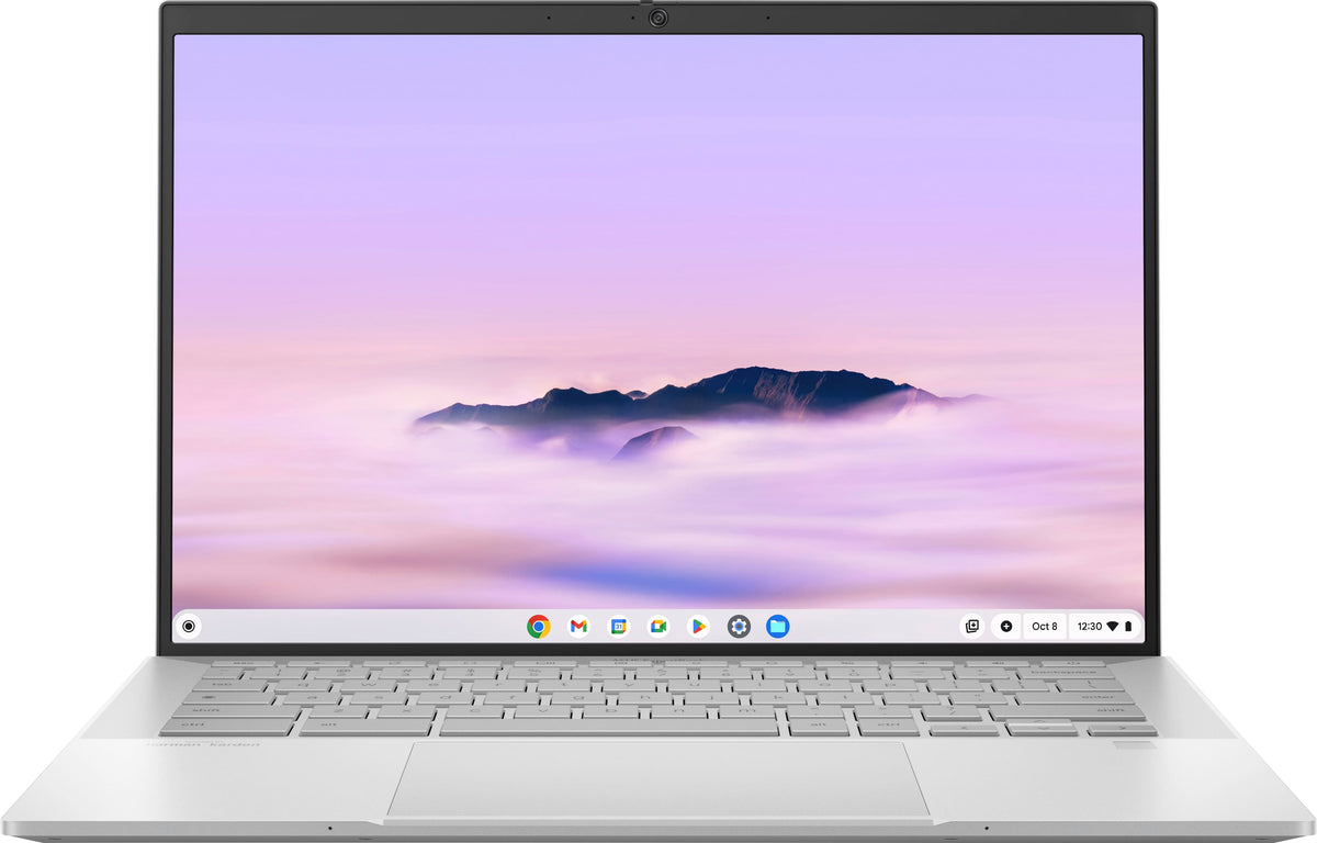 ASUS - ExpertBook CX54 14" 2K Chromebook Plus Touch Screen Laptop with Google AI - Intel Core Ultra 5 - 16GB Memory - 256GB SSD - Fog Silver