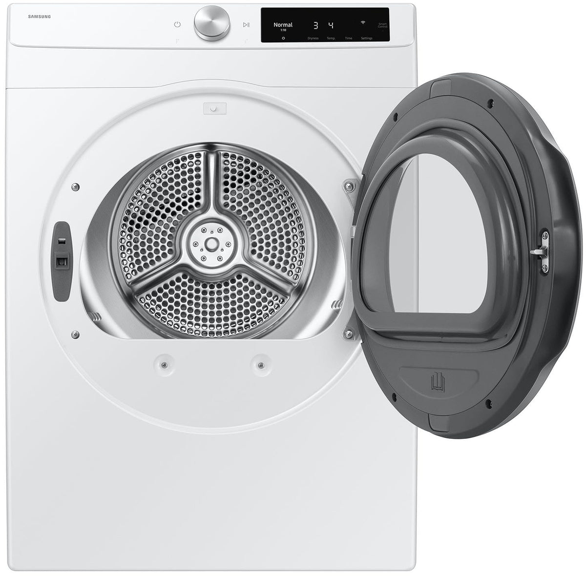 Samsung - 4.0 cu. ft. Electric Dryer with AI Smart Dial and Wi-Fi Connectivity - White