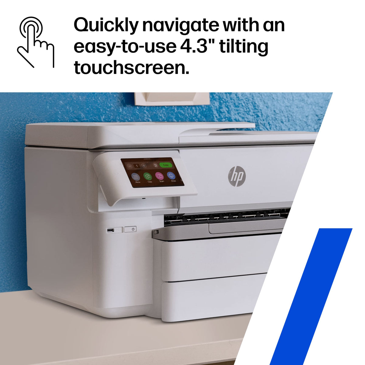 HP - OfficeJet Pro 9730 Wireless AI-Enabled Wide Format All-in-One Inkjet Printer with 3 Months of Instant Ink - White