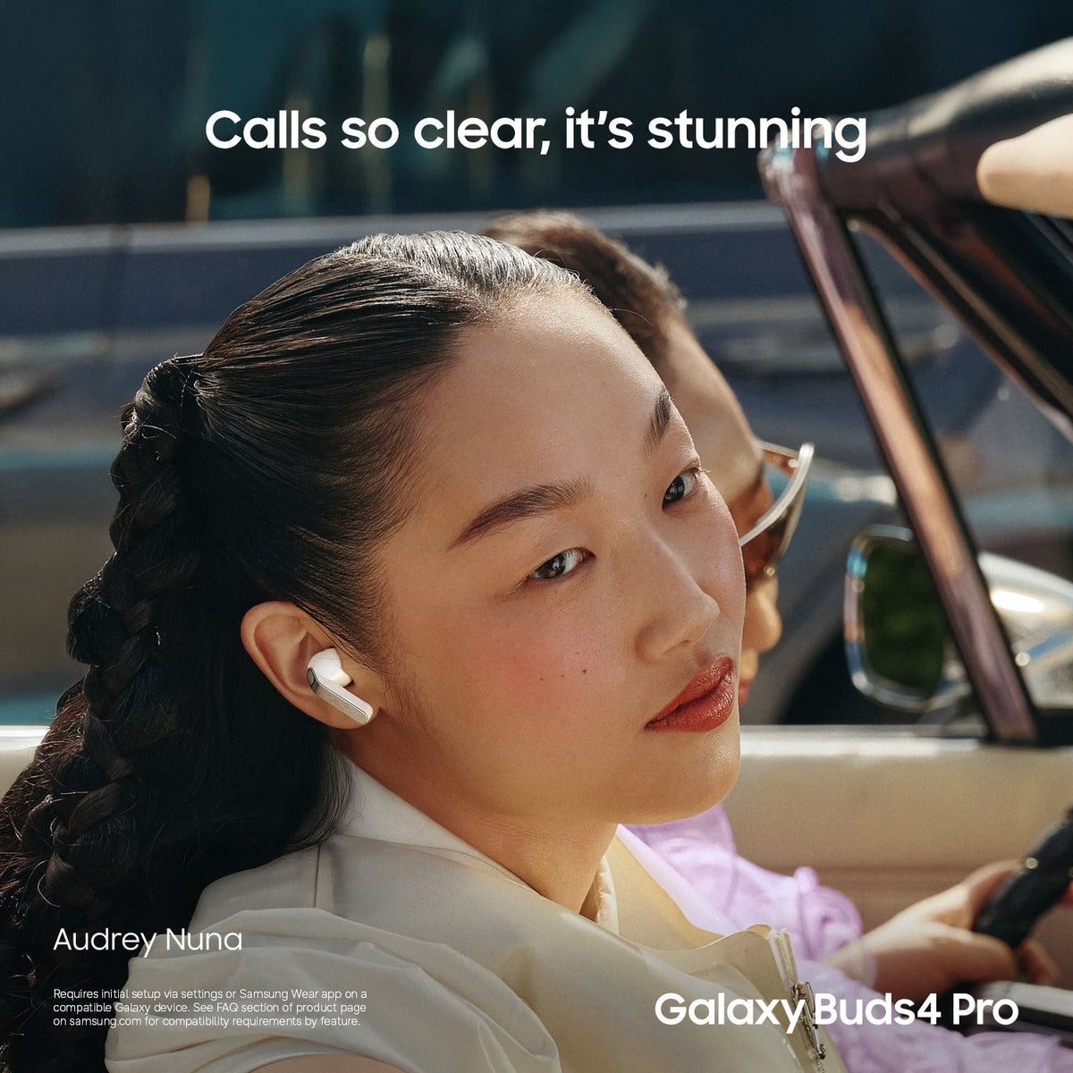 Samsung - Galaxy Buds4 Pro Wireless Earbud Headphones - White
