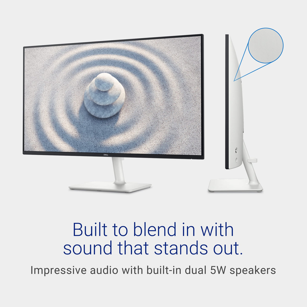 Dell - S2725H 27" IPS LED FHD 100Hz 8ms Monitor (HDMI) - Ash White