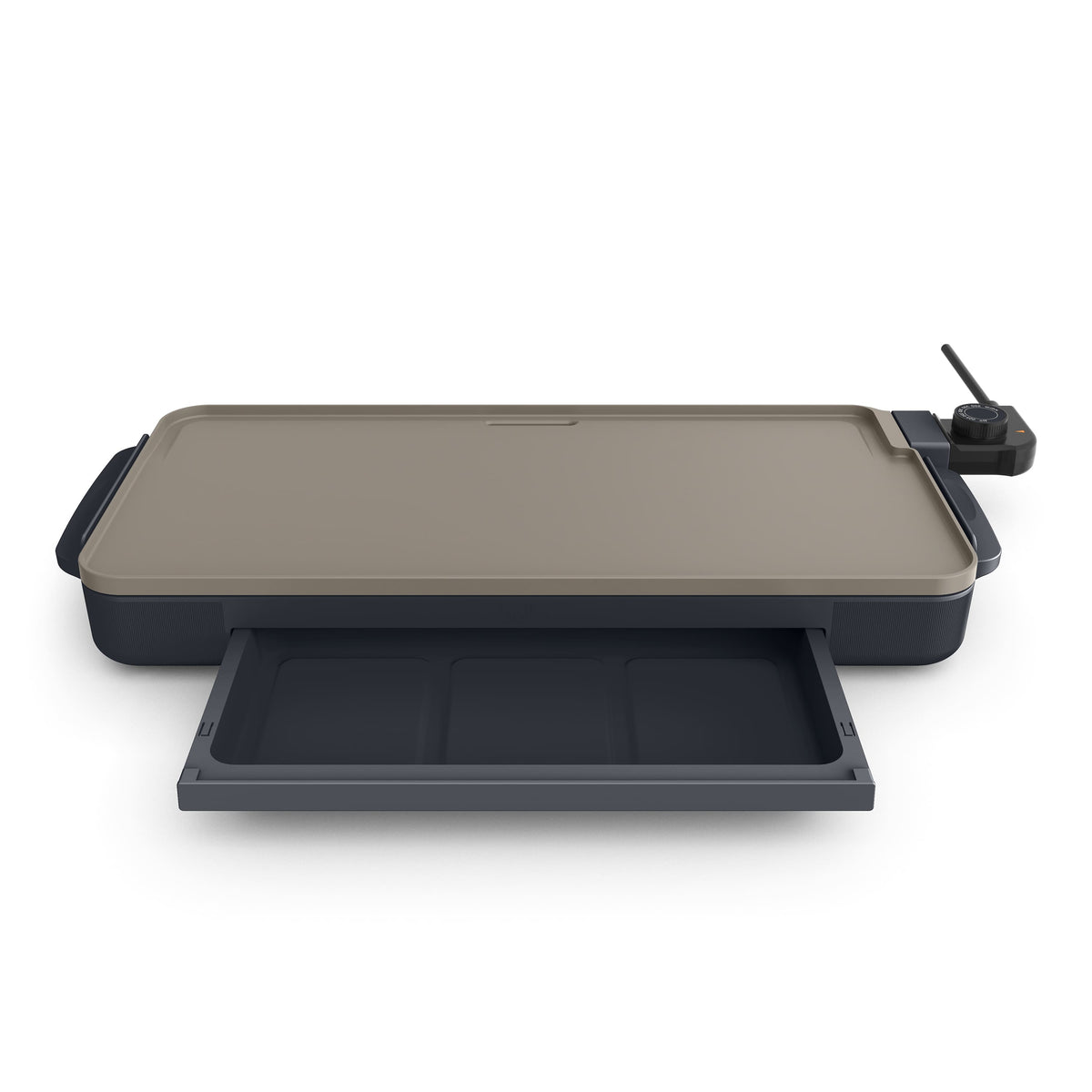 Bella - 10" x 20" Electric Griddle with Warming Tray - Slate