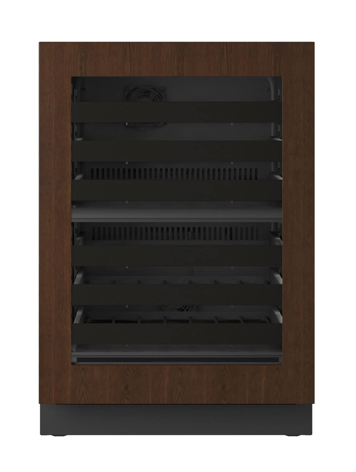 U-Line - 24"W. 4.9 Cu.Ft. Built-In Dual-Zone Wine Refrigerator-Panel Ready Frame/Glass - Integrated Frame