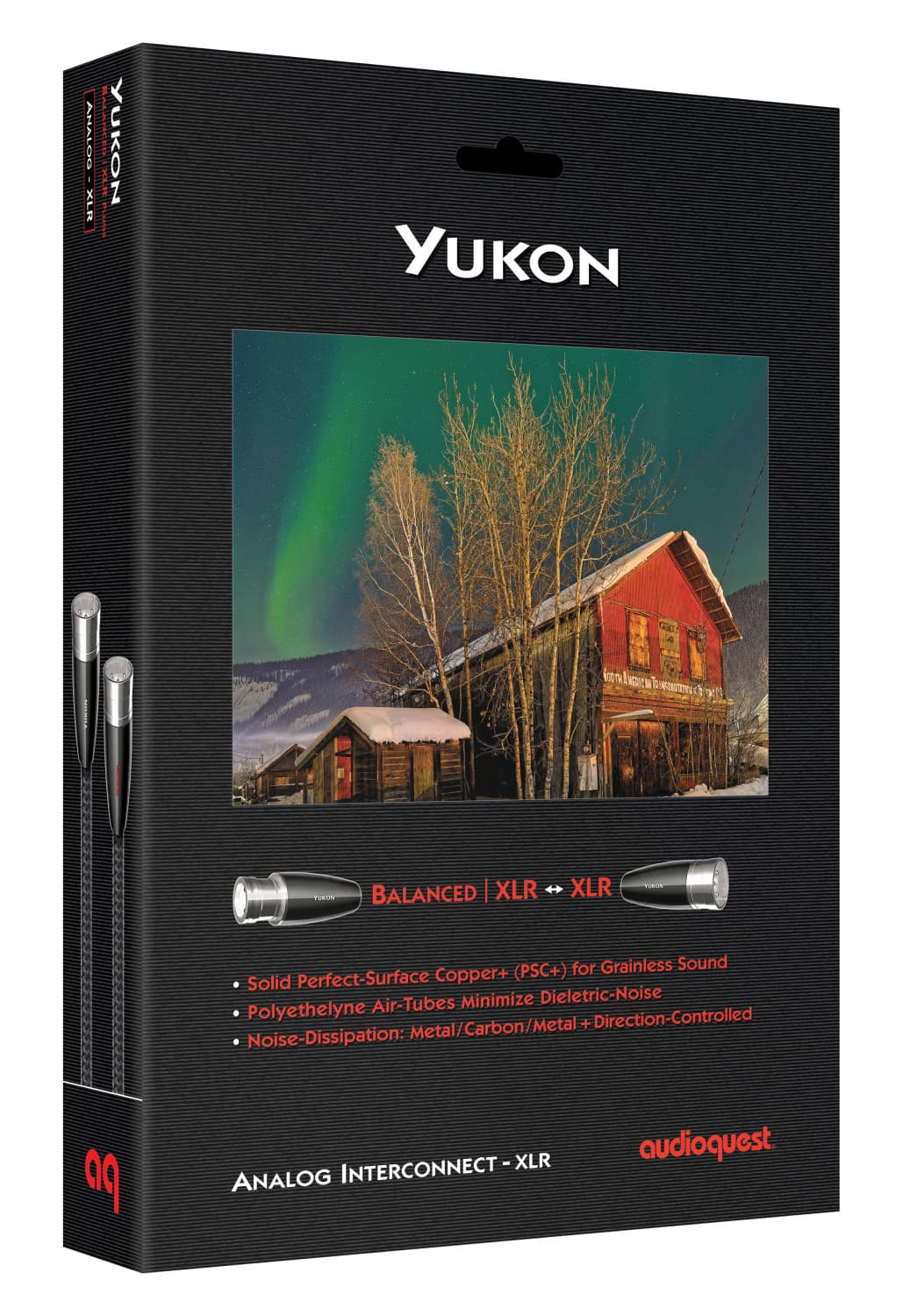 AudioQuest - Yukon XLR > XLR 1.6' Analog Audio Interconnect Cable - Gray on Black