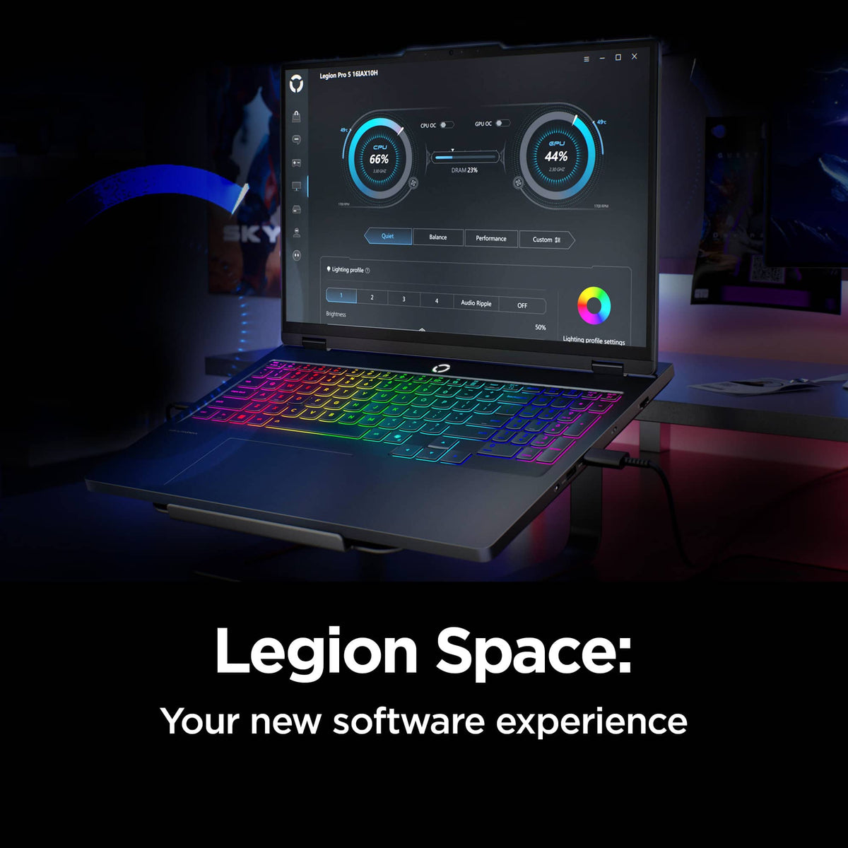 Lenovo - Legion Pro 5i 16" 3K LCD Gaming Laptop - Intel Core Ultra 7 255HX 2025 - 16GB RAM - NVIDIA GeForce RTX 5070 - 1TB - Eclipse Black