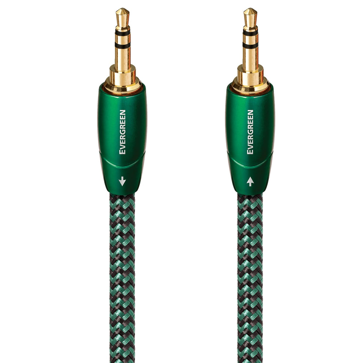 AudioQuest - Evergreen 3.5mm Mini M > M 16.4' Analog Audio Interconnect Cable - Green on Black