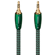 AudioQuest - Evergreen 3.5mm Mini M > M 16.4' Analog Audio Interconnect Cable - Green on Black