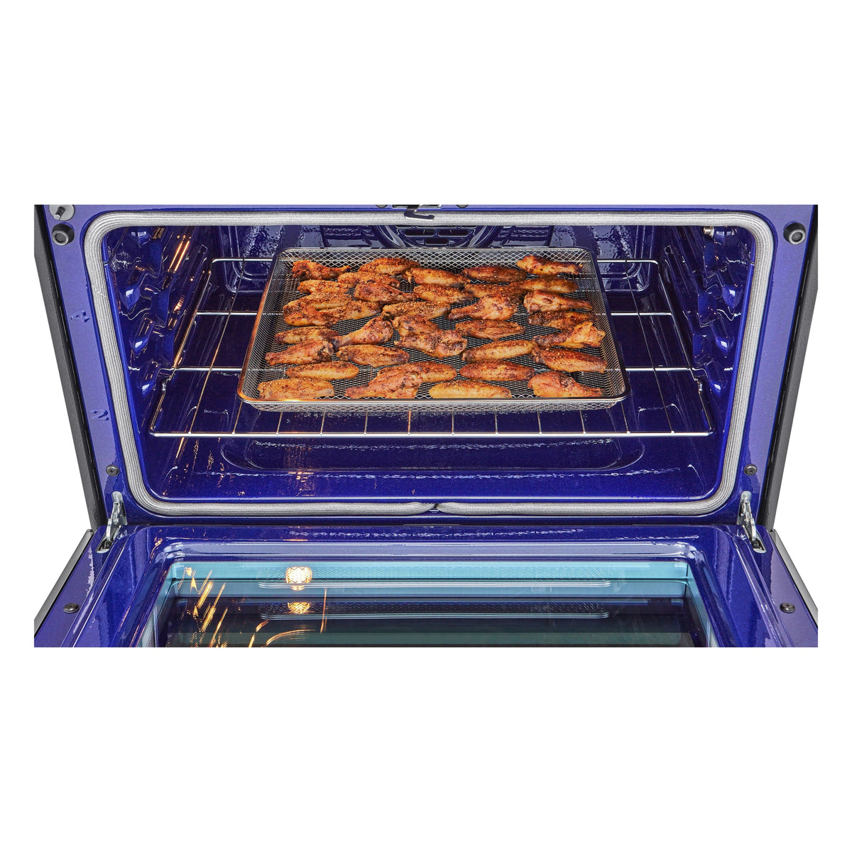 LG - 30-in Wide 6.9 Cu. Ft. Slide-In Double Oven Gas True Convection Smart Range with 5 Burners and UltraHeat 20K BTU Burner - Stainless Steel