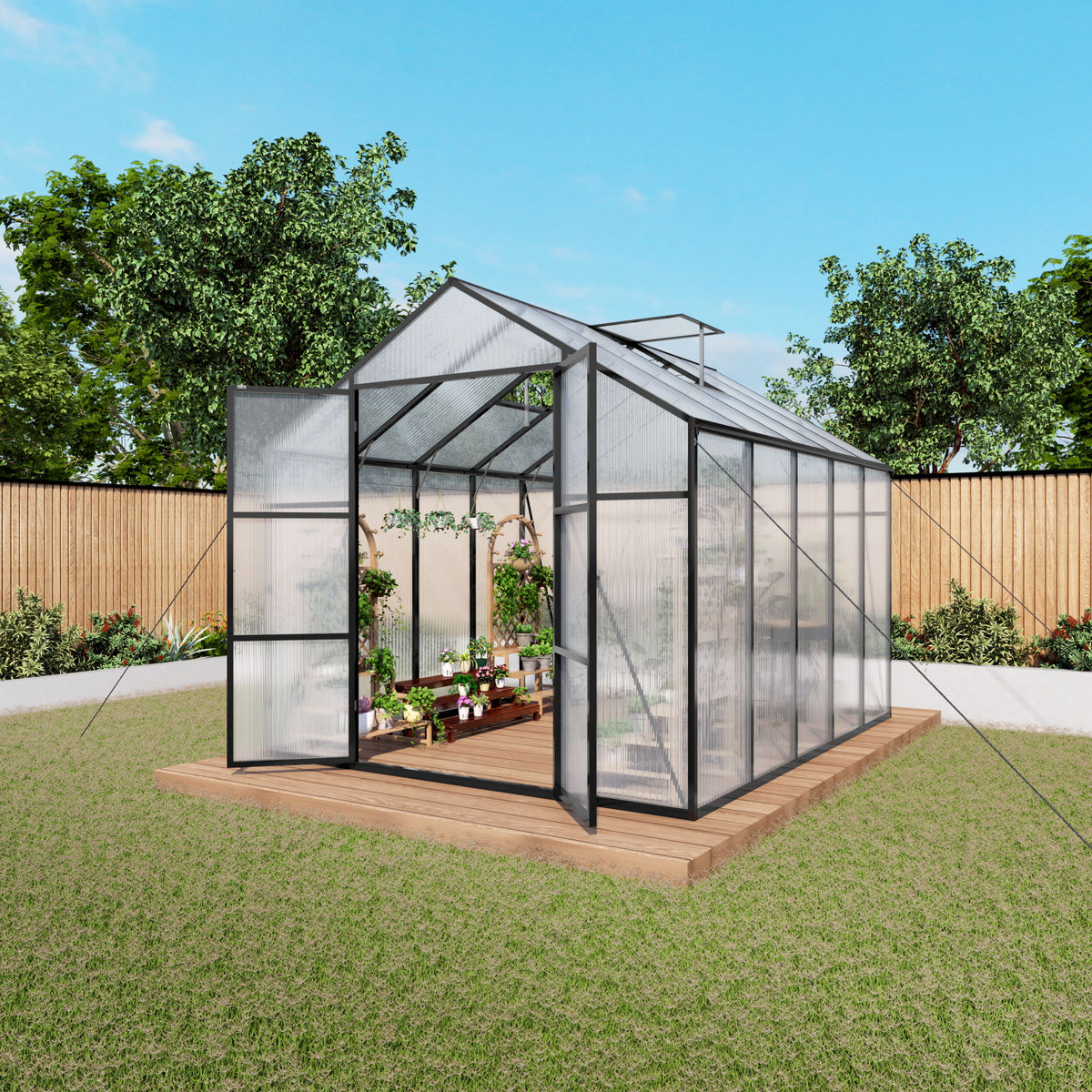 Cabaña para jardín exterior resistente al viento y apta para todas las estaciones Gain Height