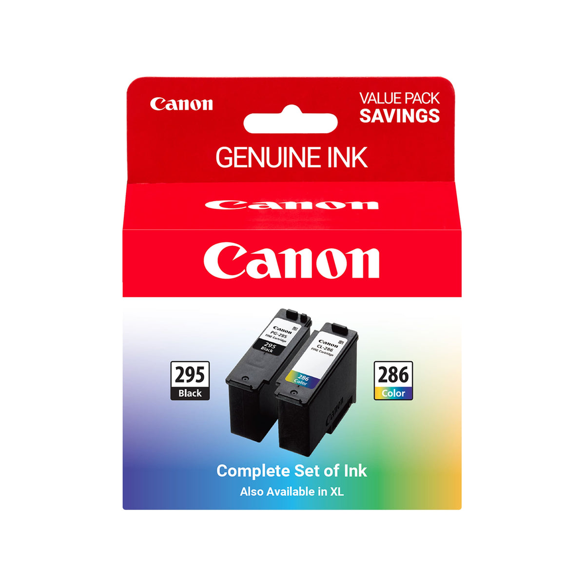 Canon - PG-295/CL-286 Standard Yield Ink Cartridges (2-Pack) - Black/Tri-color