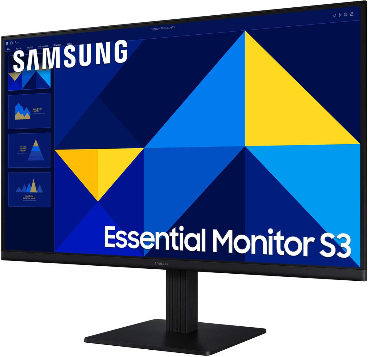 Samsung - 24" S3 (S30GD) IPS LED FHD 100Hz Monitor (HDMI, D-sub) - Black