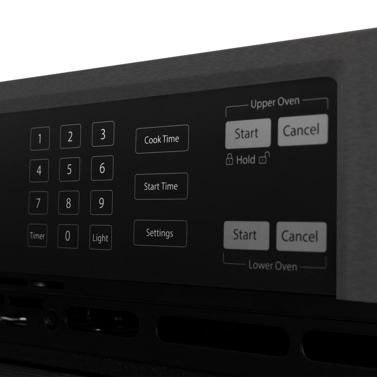 ZLINE - Autograph 30 in. True Convection Double Wall Oven in Black Steel with Bronze Helix Handles (WADBZ-30-KCB) - Black Stainless Steel