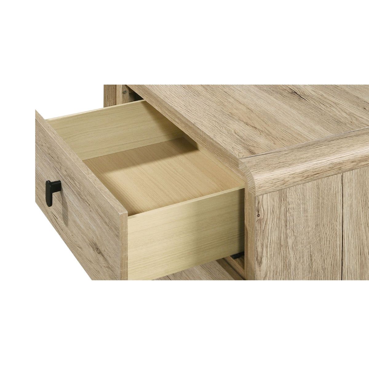 Nightstand & 2 Drawers - Beige