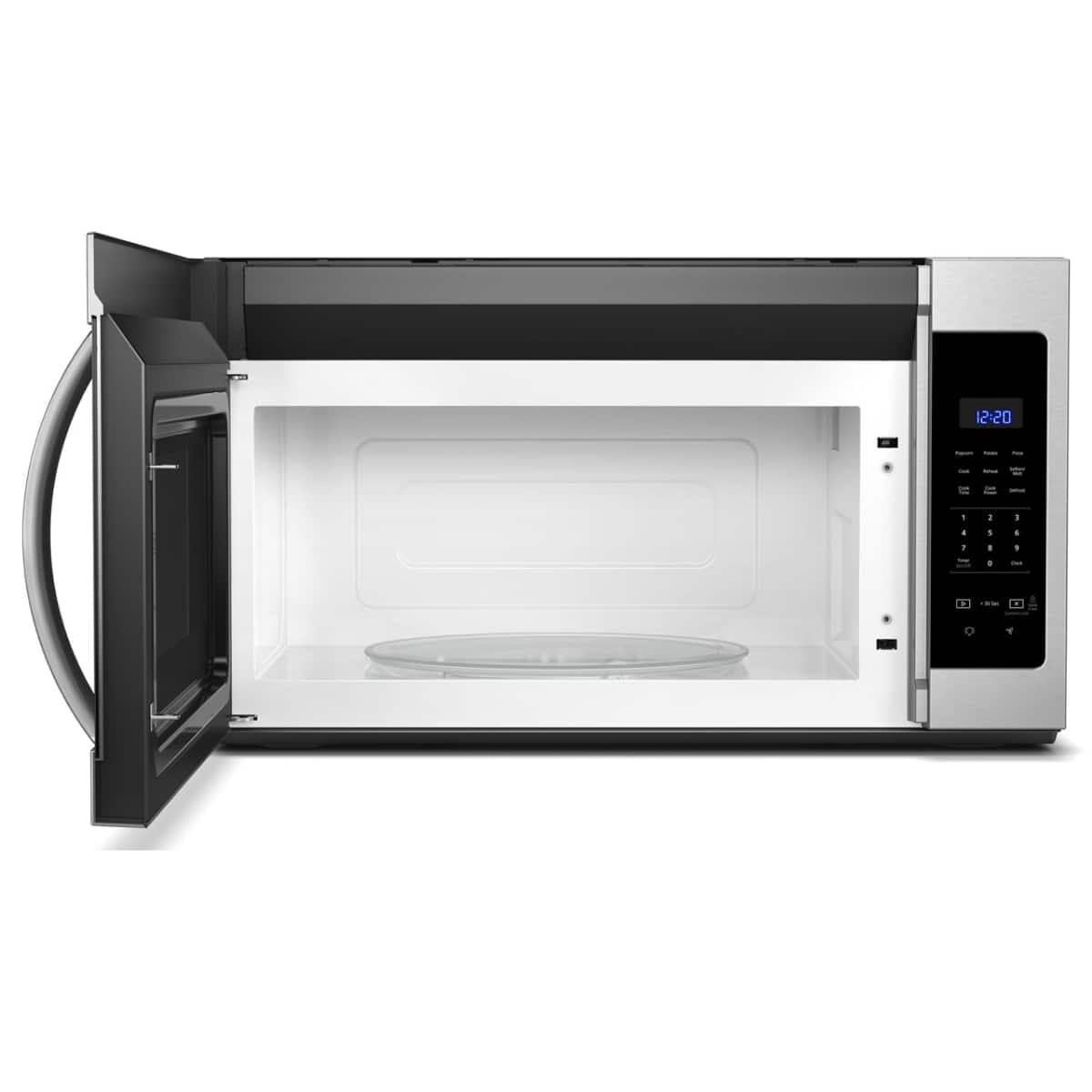 Whirlpool - 1.7 cu. ft. Microwave Hood Combination with Electronic Touch Controls - Stainless Steel