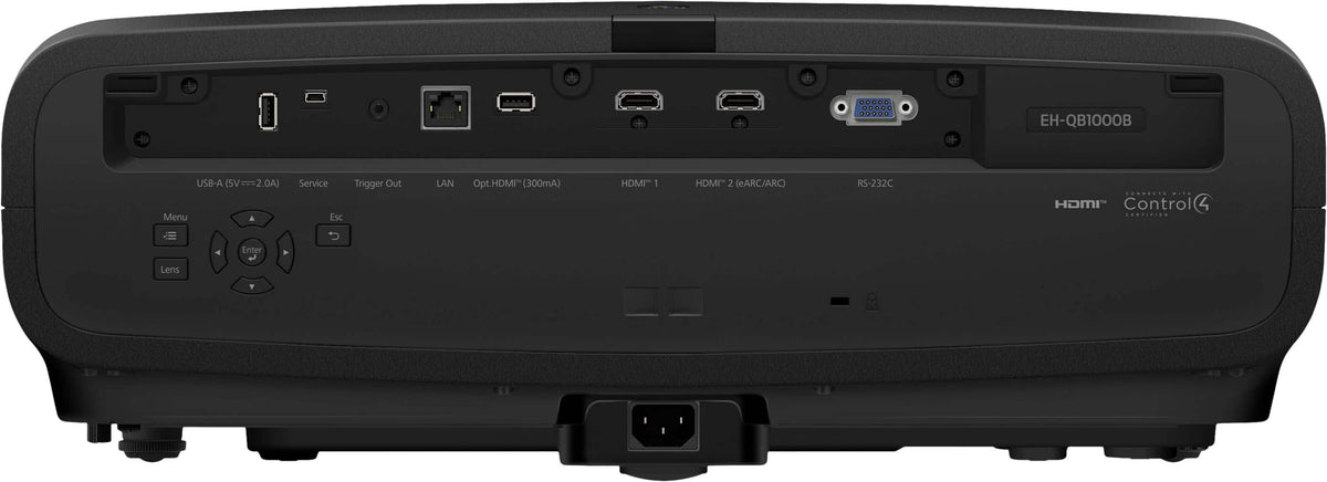 Epson - QB1000 4K HDR 3,300 Lumen 3LCD Laser Projector - Black
