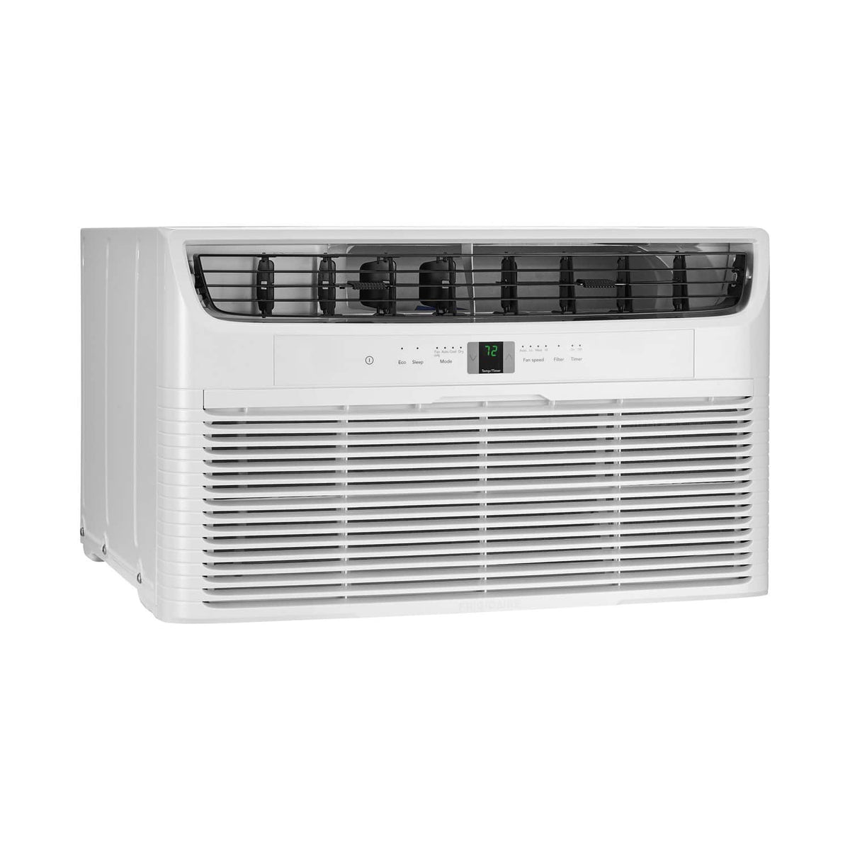 Frigidaire - 230V 12,000 BTU 550 Sq. Ft. In Wall Air Conditioner with 10,600 BTU Supplemental Heat with Remote - White