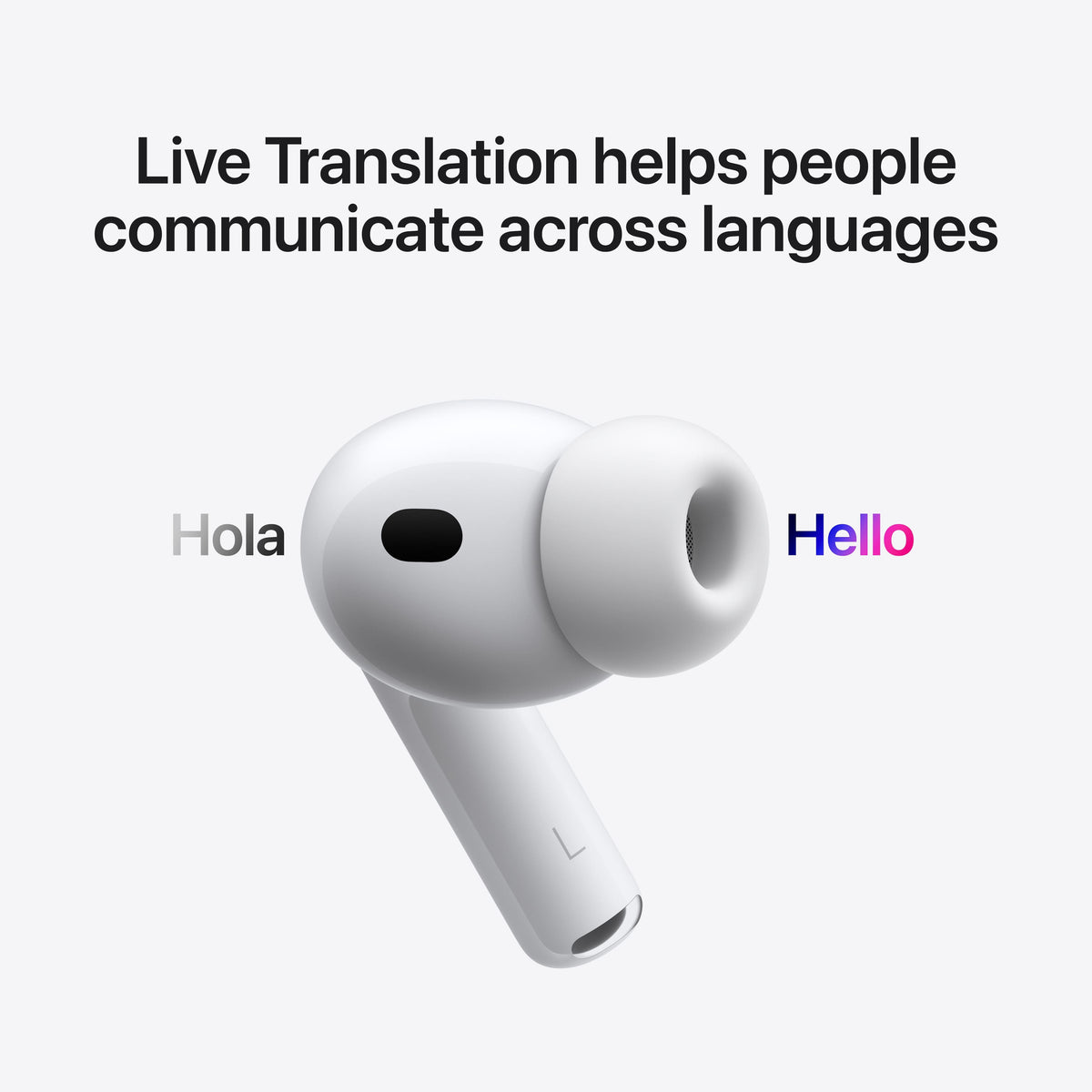 Apple - AirPods Pro 3, Wireless Active Noise Cancelling Earbuds with Heart Rate Sensing Feature - White