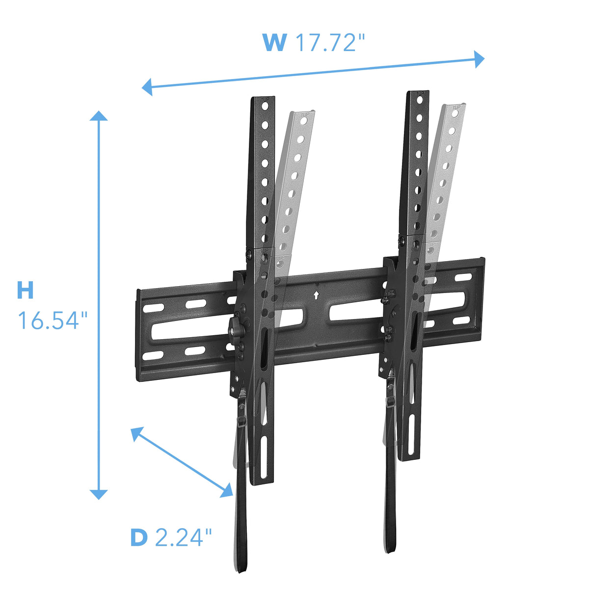 Insignia™ - Tilting TV Wall Mount for Most 19–55" TVs, Up to 65 lbs - Black