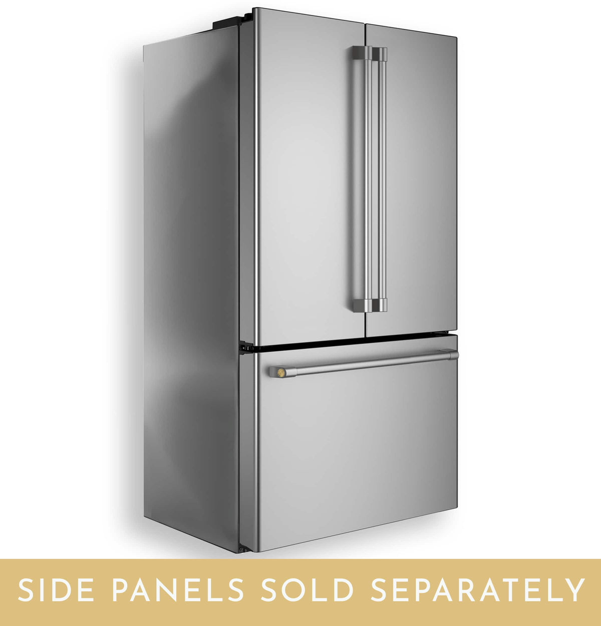 Monogram - Left Side Panel for Counter-Depth French Door Bottom Freezer Refrigerator - Stainless Steel