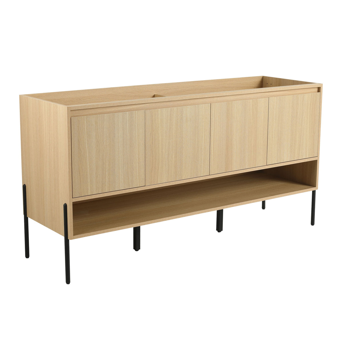 Mueble de baño independiente y puertas de gabinete de cierre suave
