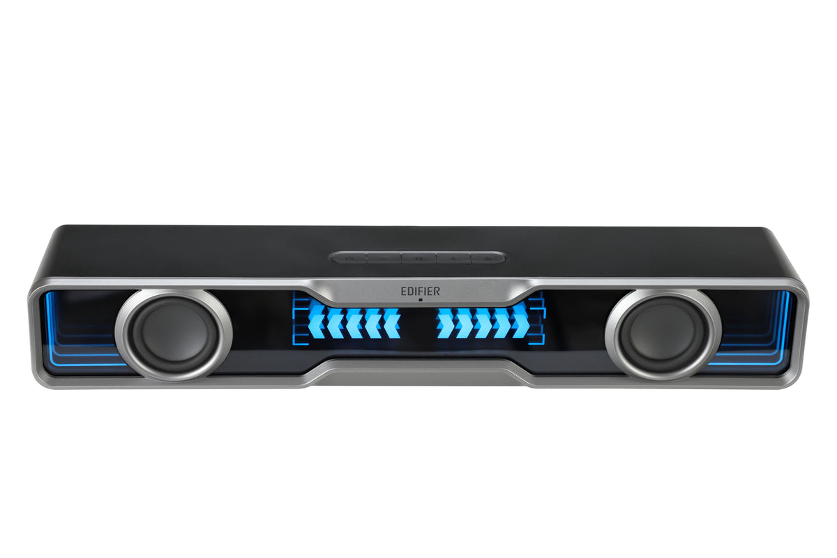 Edifier - QS30 2.0 Bluetooth Gaming Soundbar with Halo Lighting (1-Piece) - Black