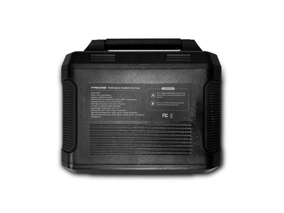 Fremo - TP300 Portable Power Station (231 Wh Capacity) - Gray