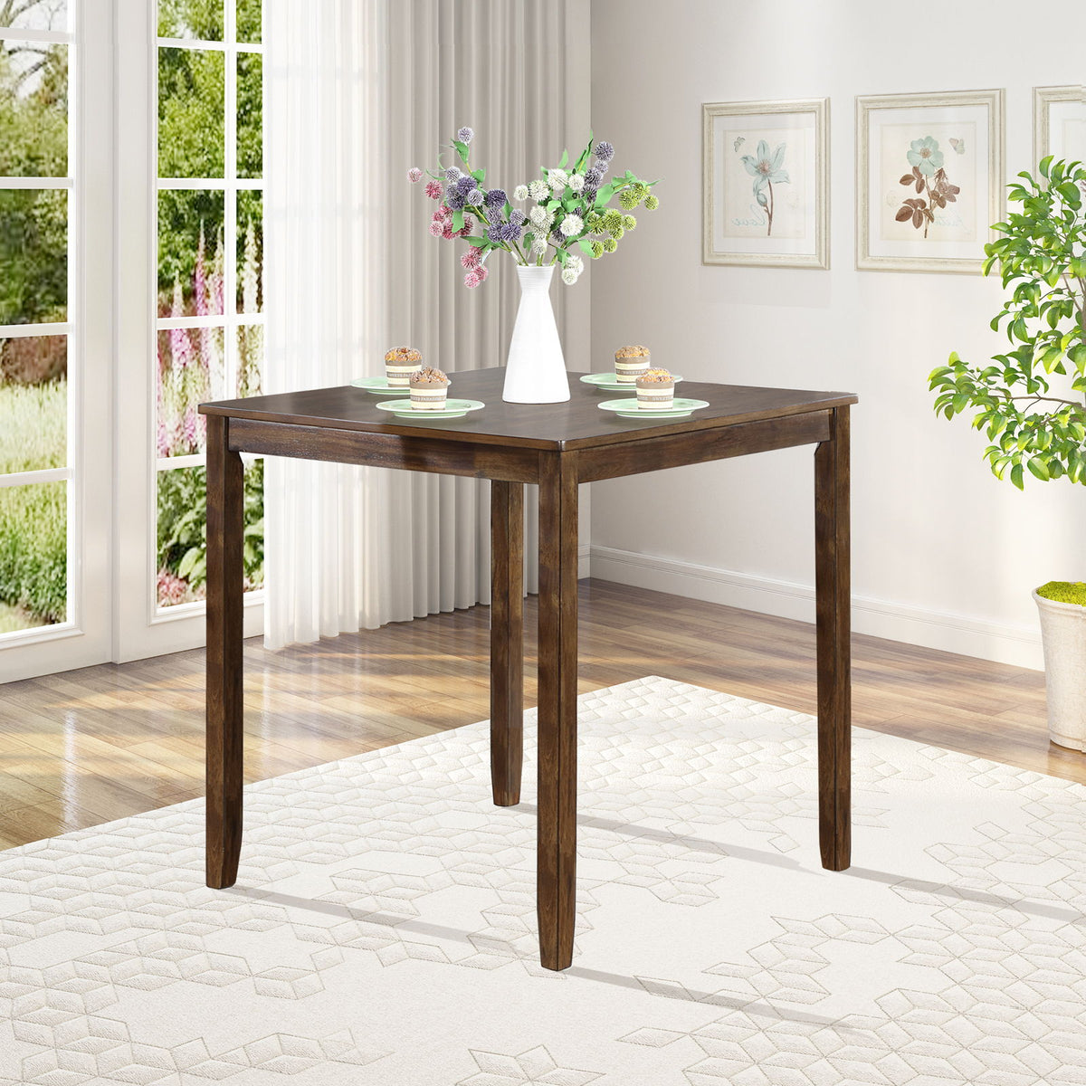 Mesa de comedor cuadrada