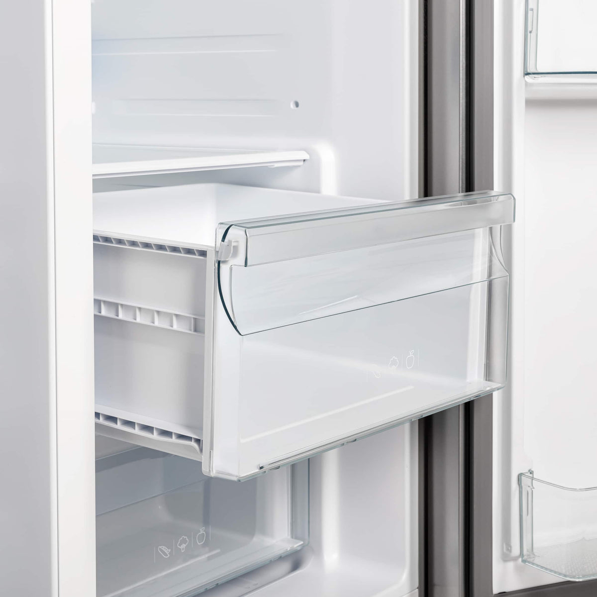 Forno Appliances - 40 in. Wide Salerno 20 Cu. Ft. Side-by-Side Built-In Refrigerator with Water and Ice Dispenser - Stainless Steel