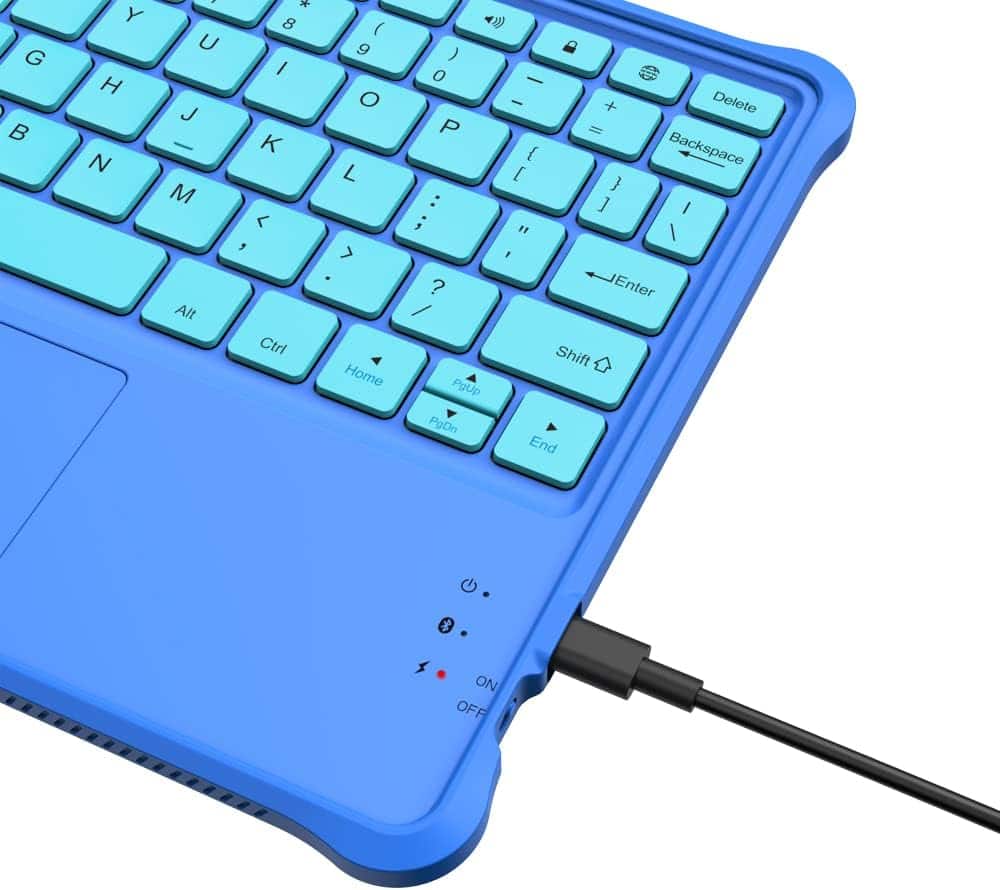 Made for Amazon Kids Bluetooth Keyboard (Comaptible with the Fire HD 10 Kids and Kids Pro tablet) - Blue