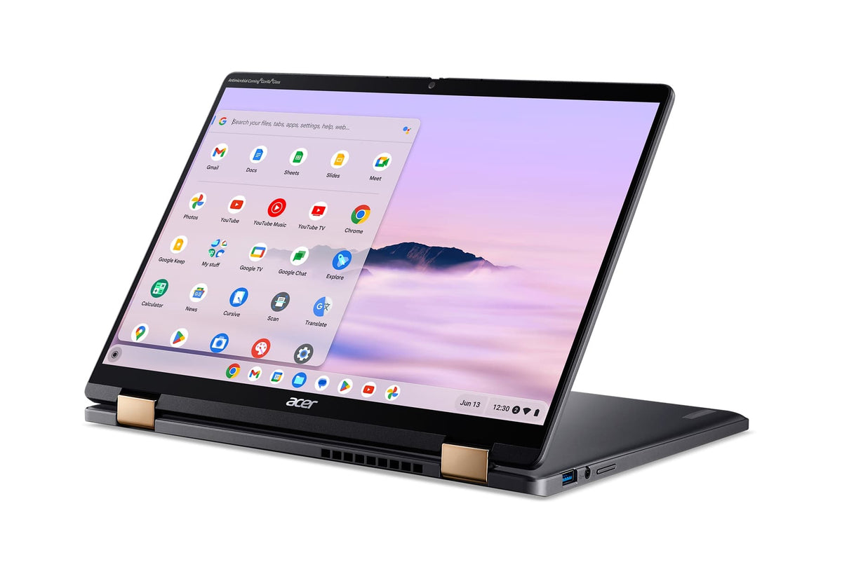 Acer - Chromebook Plus Spin 714 Laptop with Google AI – 14" WUXGA Touch - Intel Core Ultra 5 115U – 8GB LPDDR5 – 256GB SSD - Steel Gray