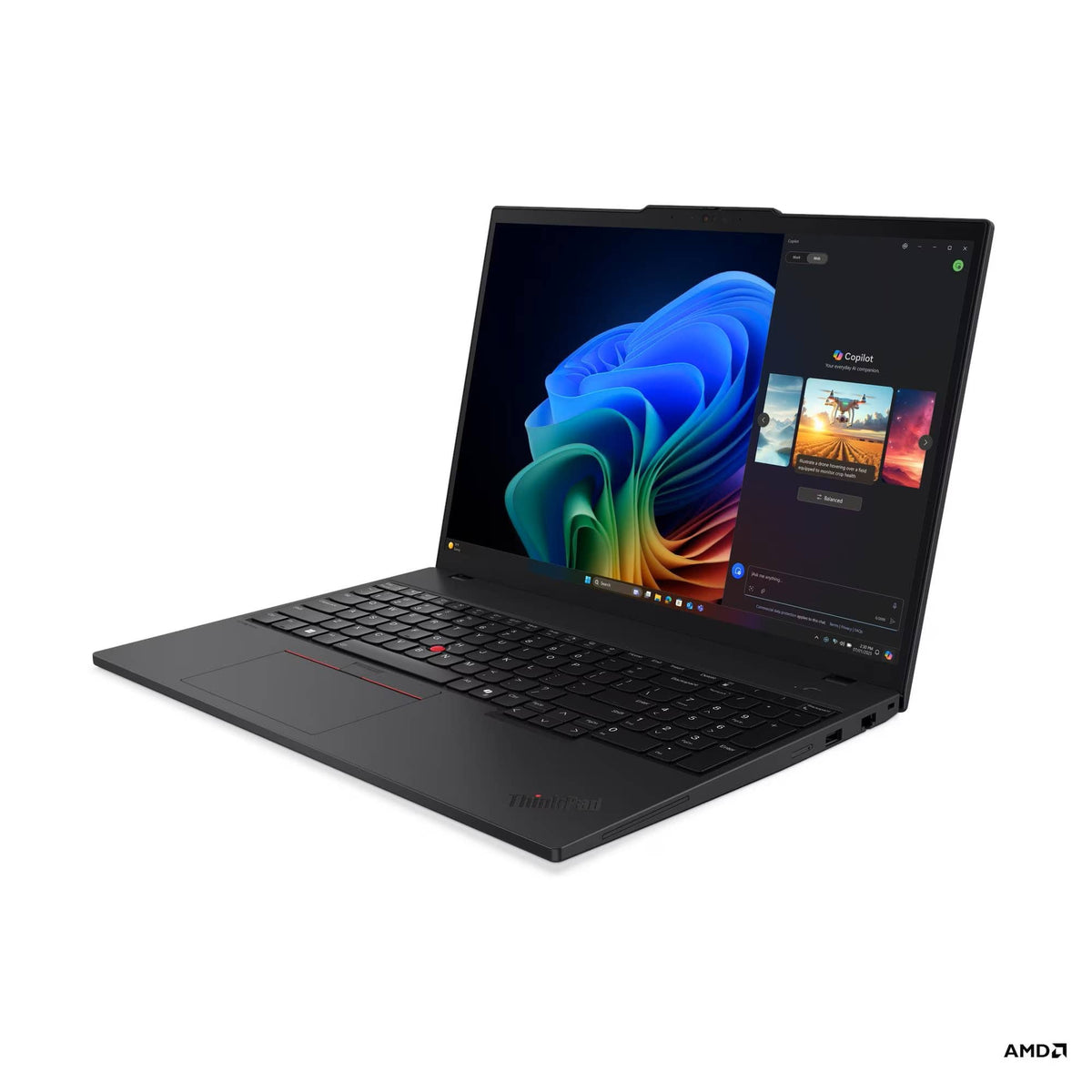Lenovo - ThinkPad T16 G4 16" Copilot+ PC - Latest Model - AMD Ryzen AI 7 350 with 16GB Memory - 512GB SSD - Black